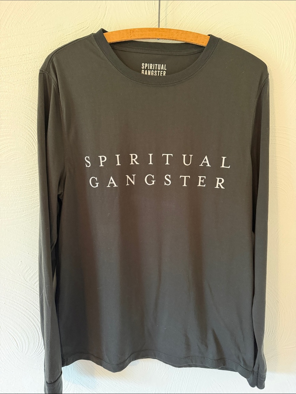 Spiritual Gangster Long Sleeve Logo Tee. Size Medium.